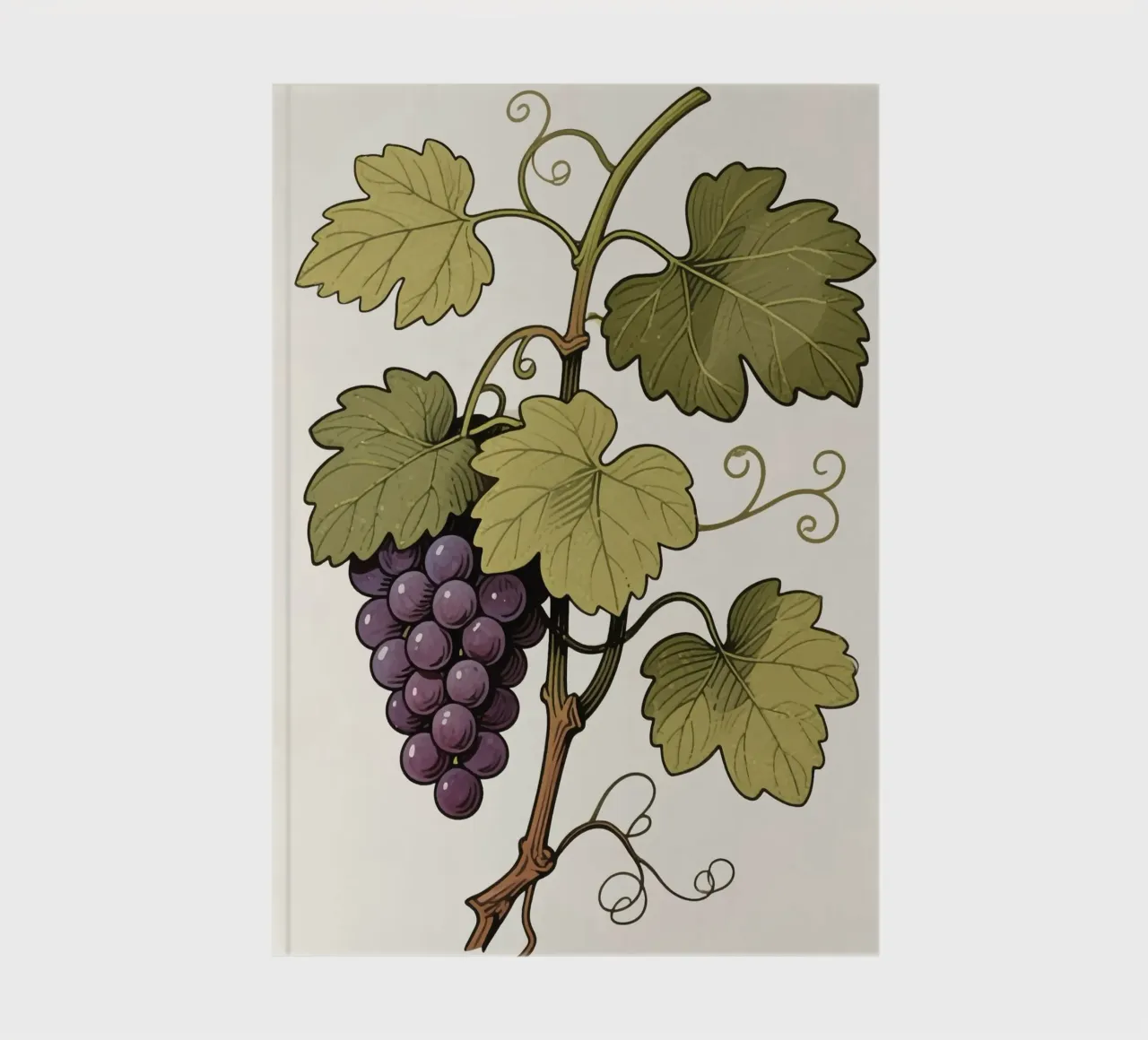 Pianta d'uva diario da knowledge