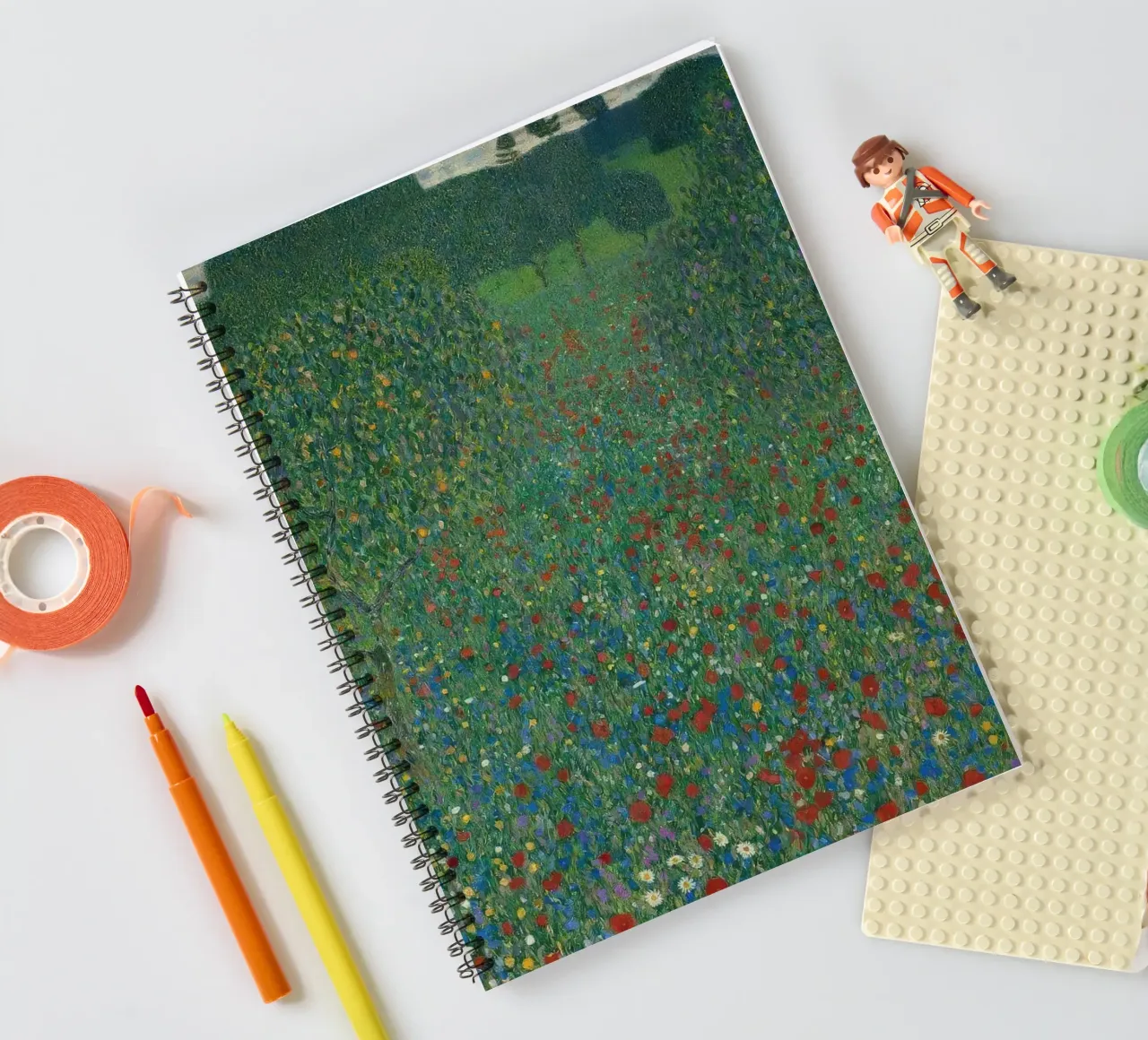 Field of Poppies, 1907 spiral notebook by Roy Terrell
