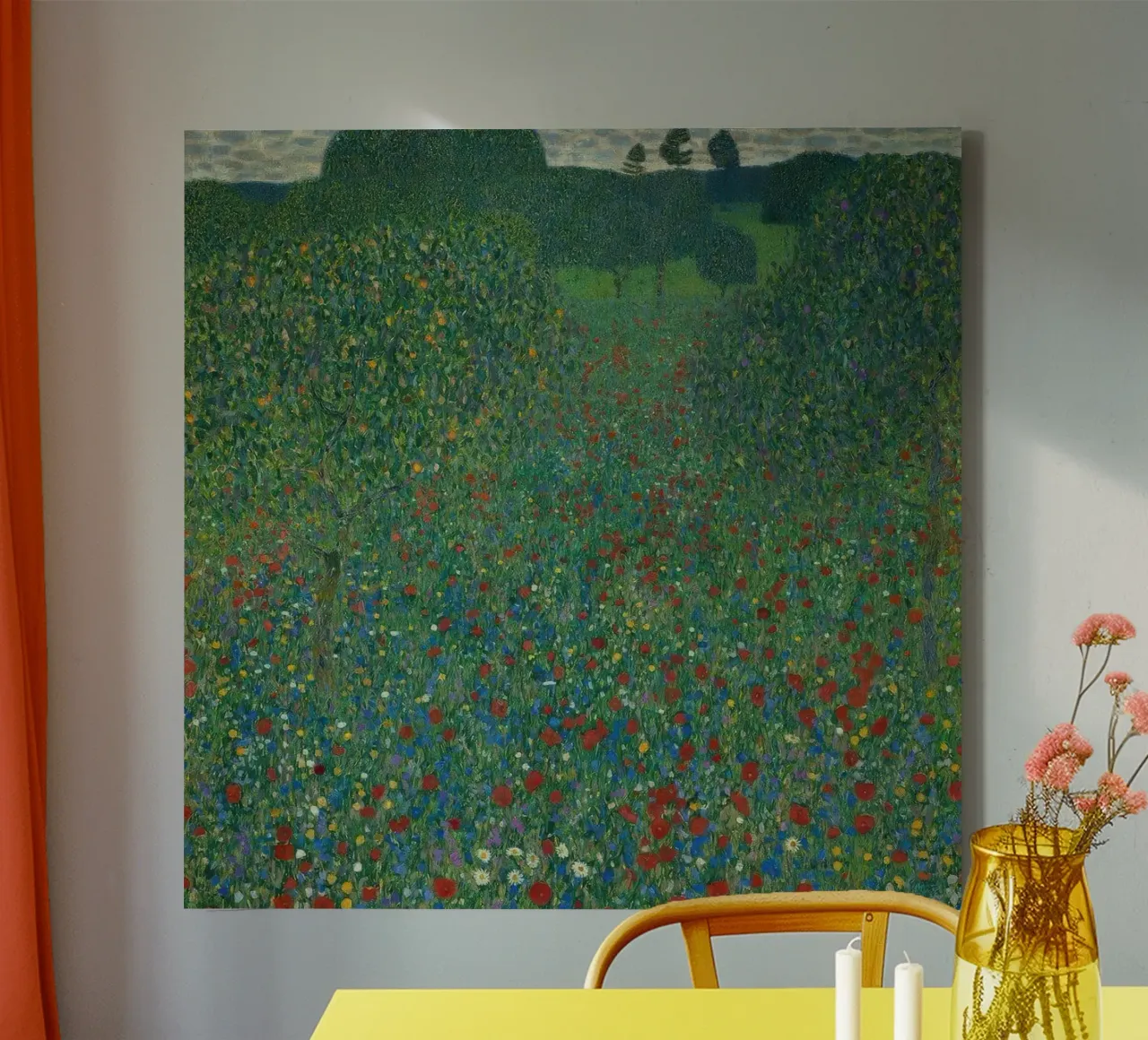 Field of Poppies, 1907 canvas by Roy Terrell