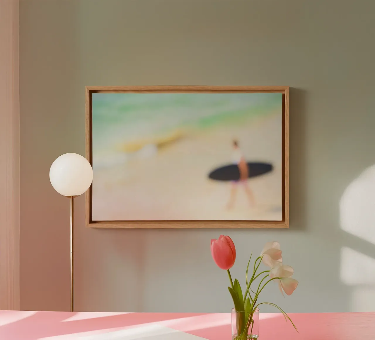 Seaside #35 canvas with Floater frame by Tal Paz-Fridman