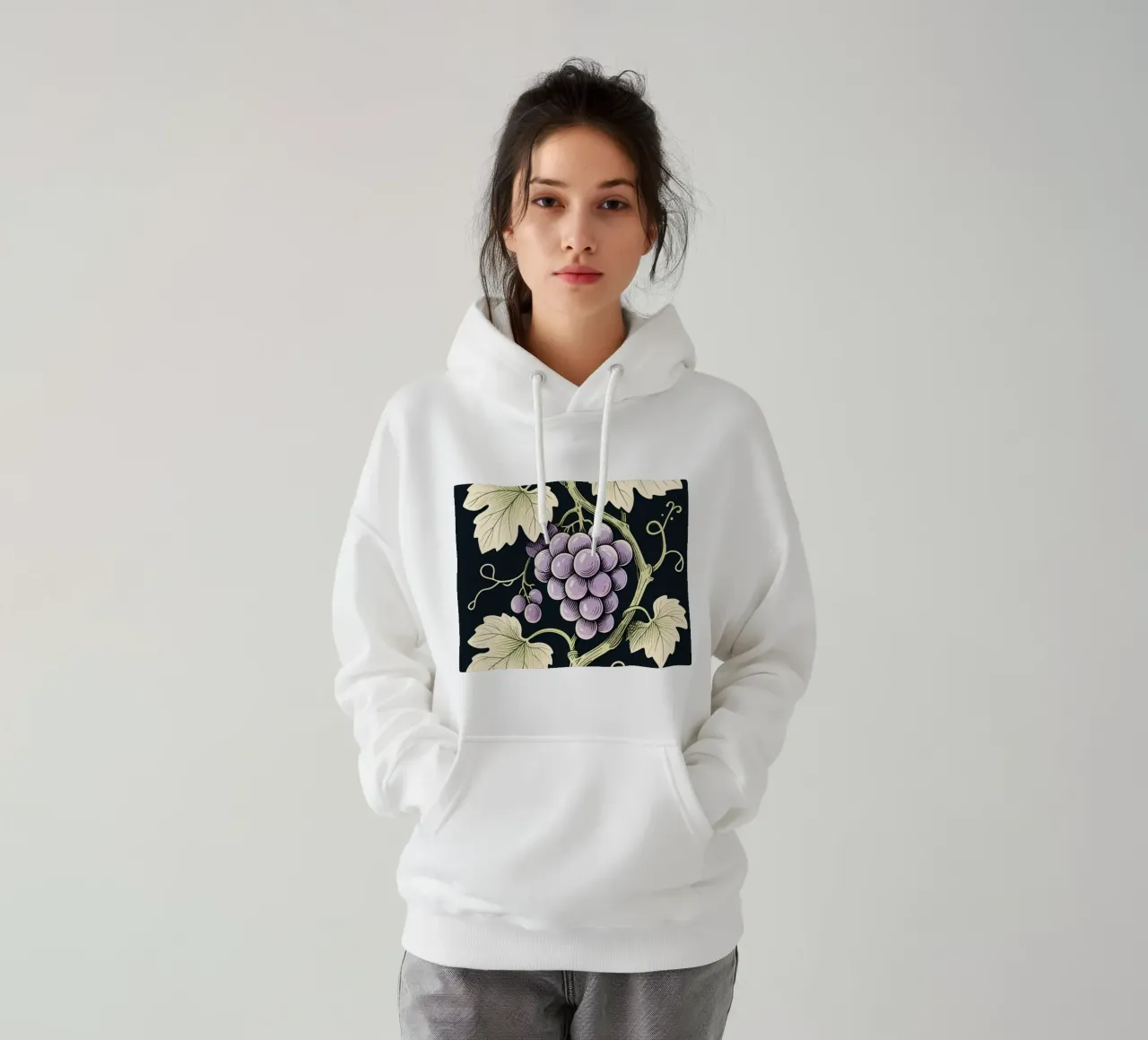 Pianta Uva Natura felpa con cappuccio da knowledge