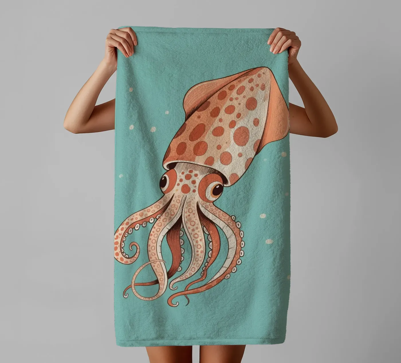 Cuttlefish towel by knowledge