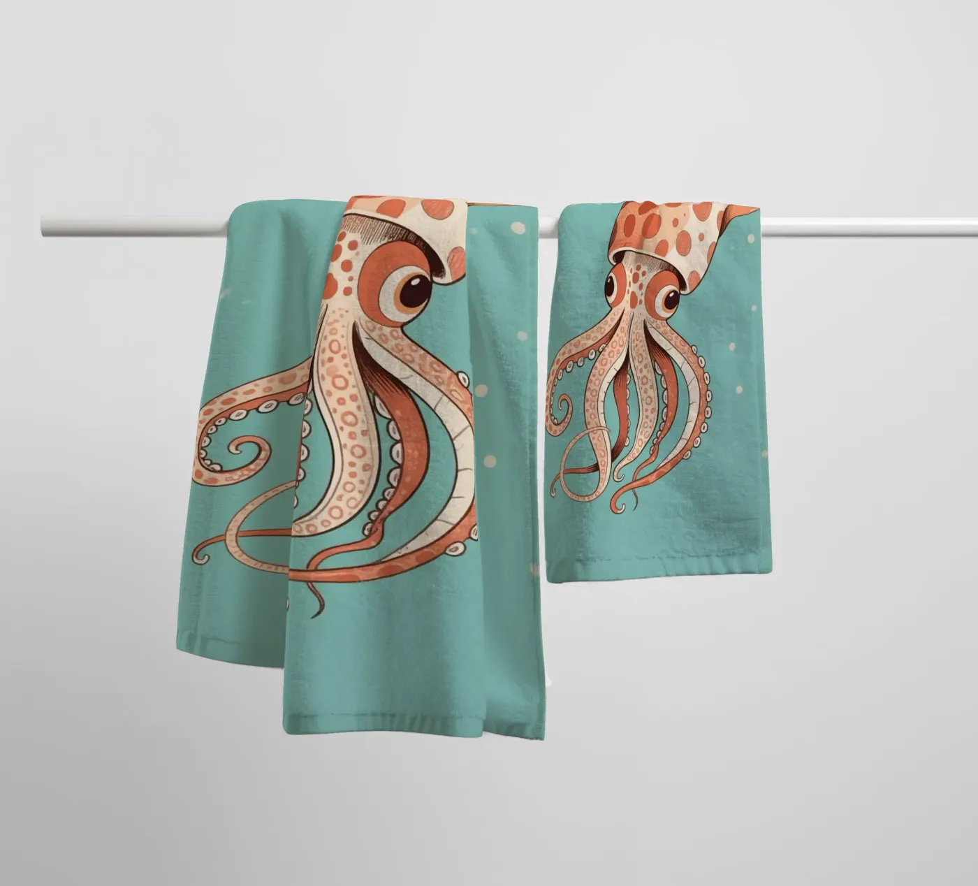 Cuttlefish towel by knowledge