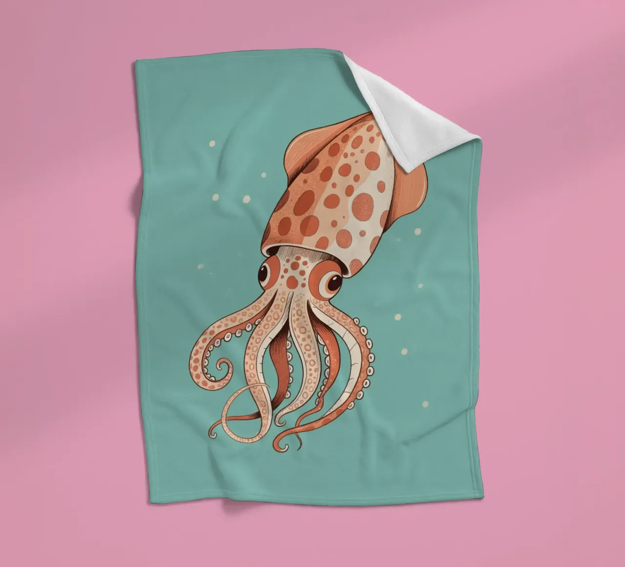 Inktvissen fleecedeken van knowledge