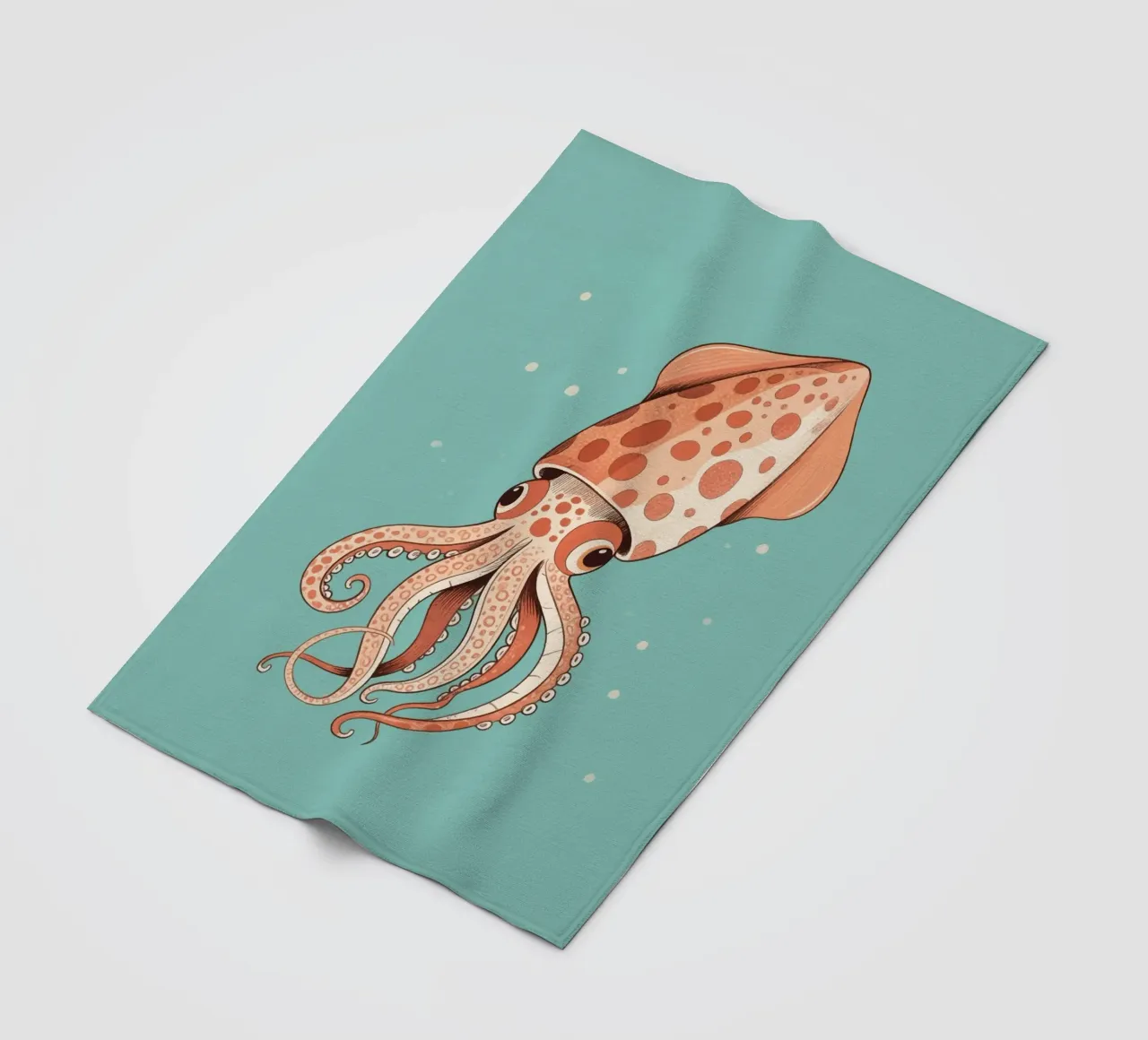 Inktvissen fleecedeken van knowledge