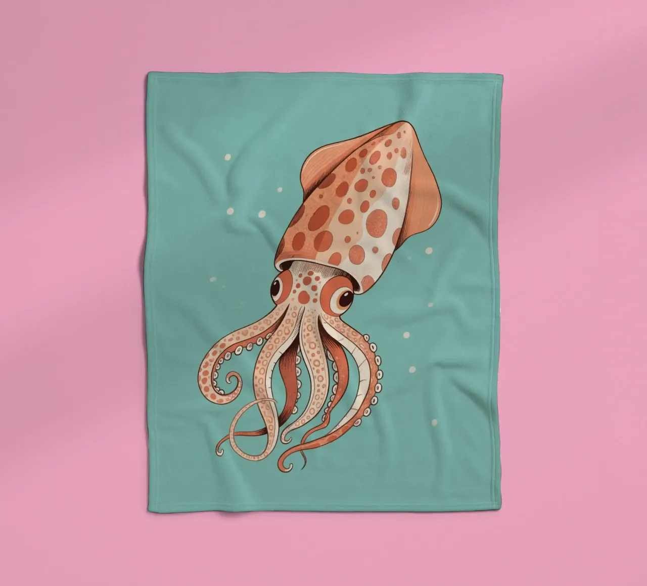 Inktvissen fleecedeken van knowledge