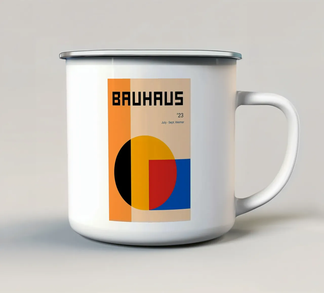 Bauhaus 1923 tazza in smalto da Narciso