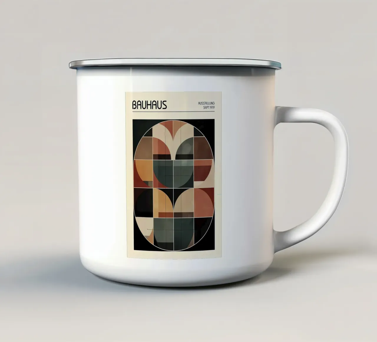 Mostra Bauhaus 1919 tazza in smalto da Narciso