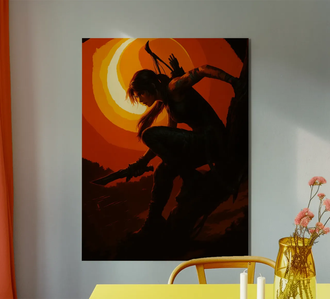 lara croft alluminio dibond da https://www.juniqe.com/creator-suite/