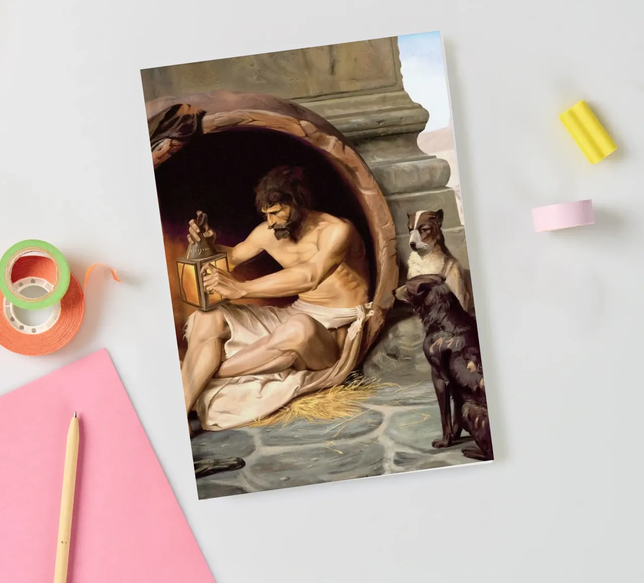 Diogenes in his barrel notebook by Dorothy