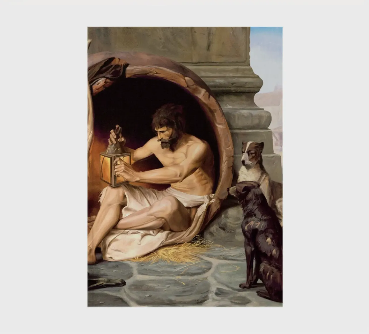 Diogenes in his barrel notebook by Dorothy