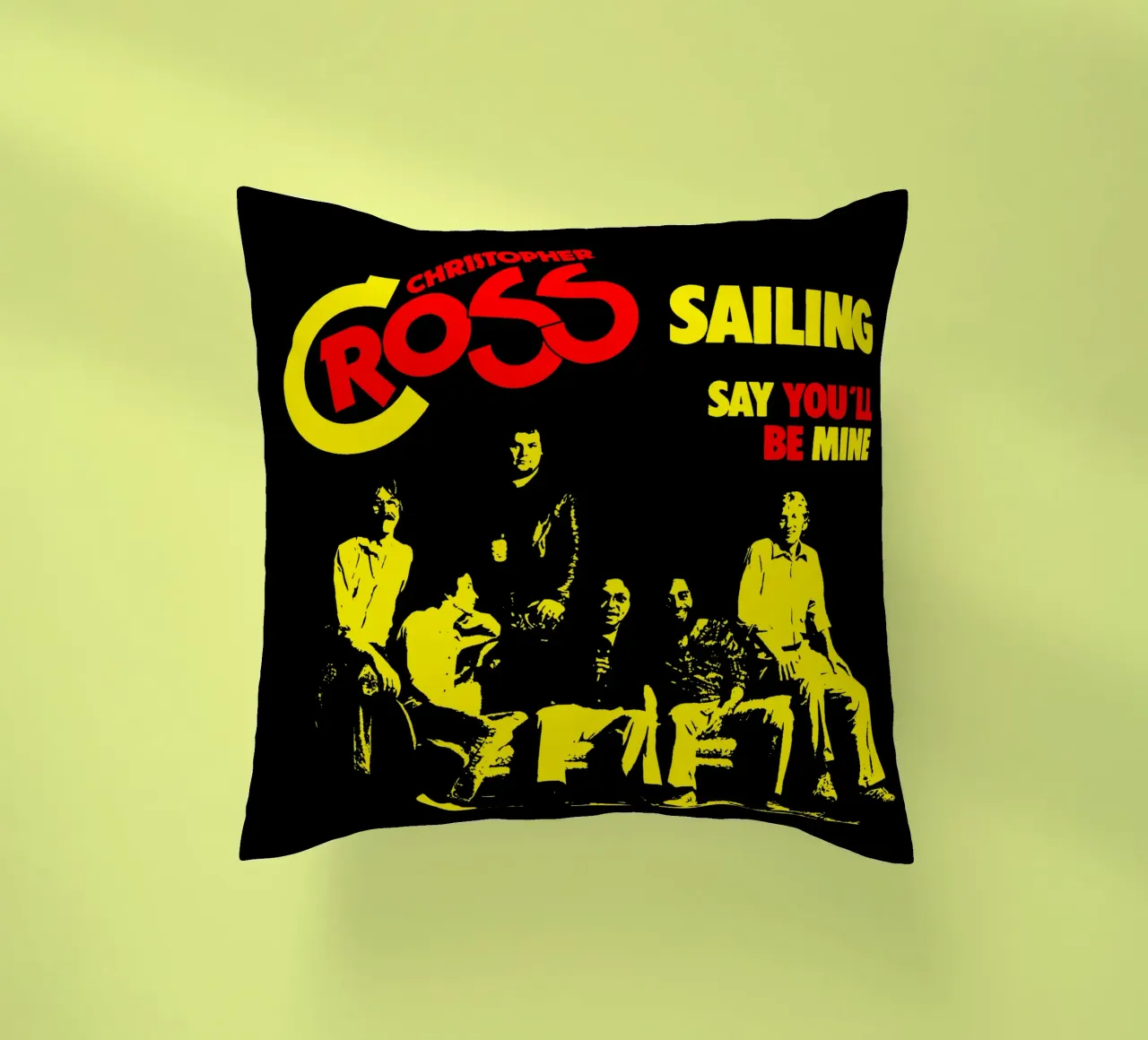 Stile grunge - Christopher Cross cuscino da igoshdesigns