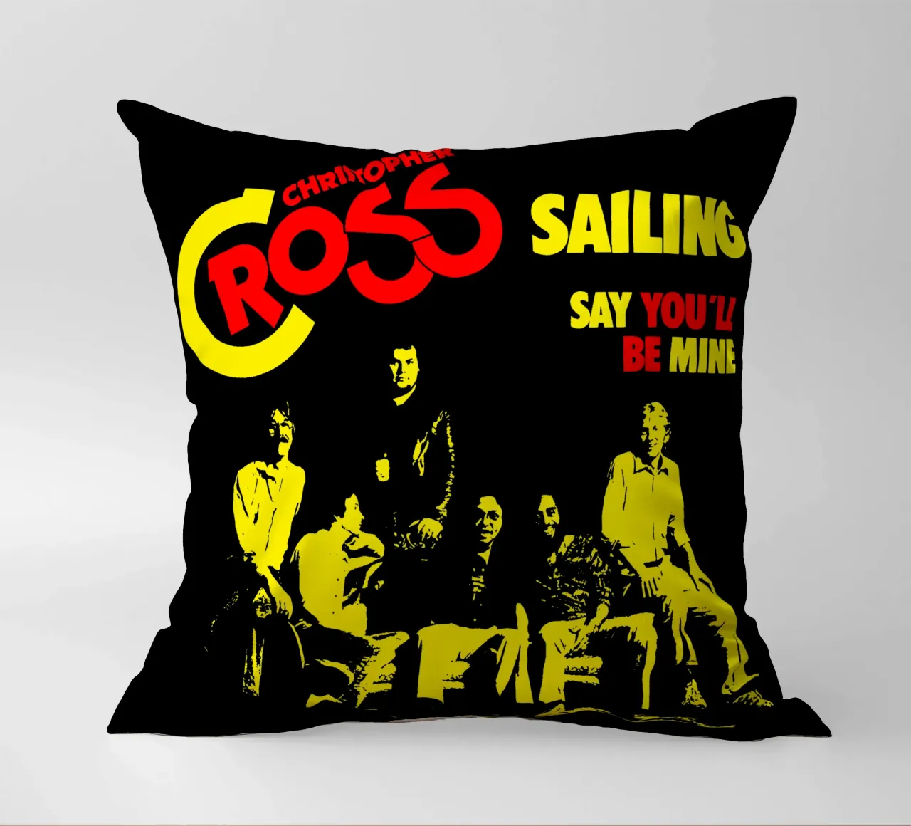 Stile grunge - Christopher Cross cuscino da igoshdesigns