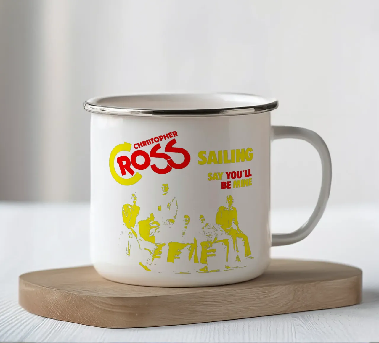 Stile grunge - Christopher Cross tazza in smalto da igoshdesigns