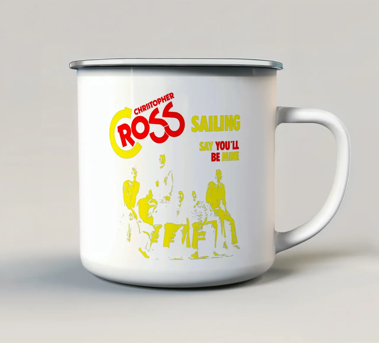 Stile grunge - Christopher Cross tazza in smalto da igoshdesigns