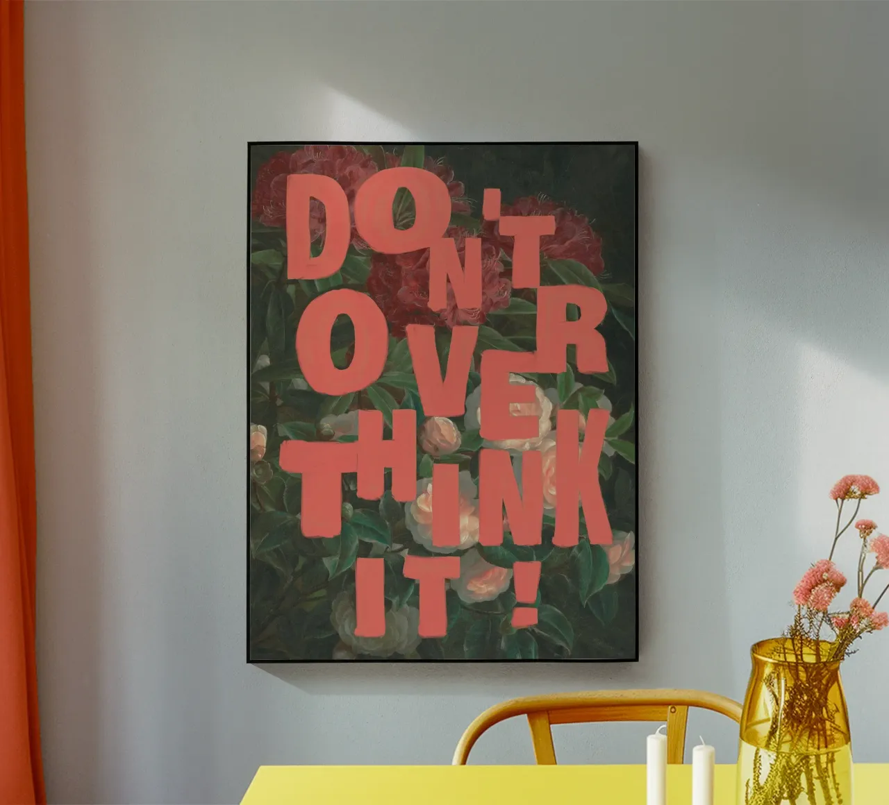 Don't Overthink It plexiglass da Jonas Loose