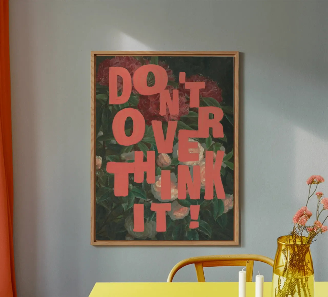 Don't Overthink It alluminio dibond da Jonas Loose