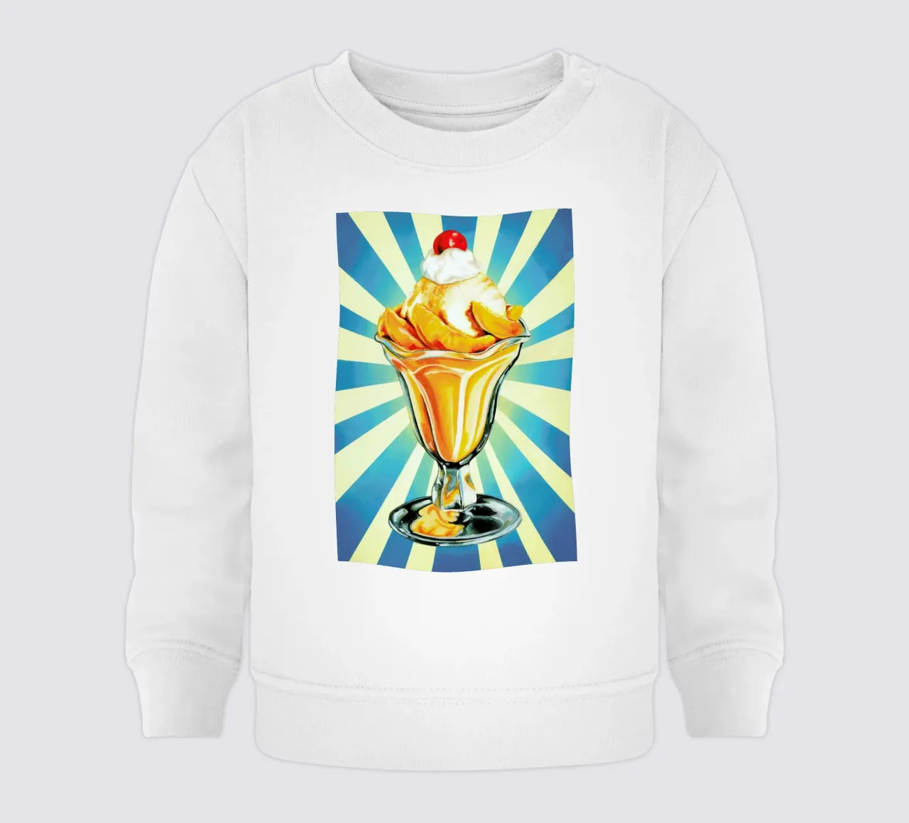 Peach Sundae felpa neonato da Kelly Gilleran