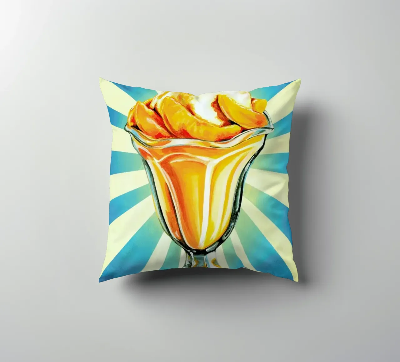 Peach Sundae cuscino da Kelly Gilleran