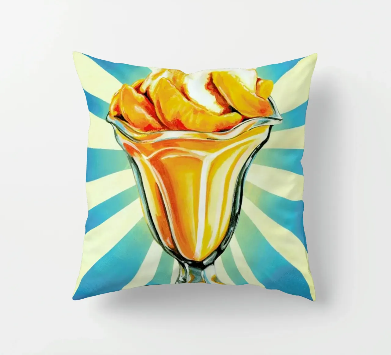 Peach Sundae cuscino da Kelly Gilleran