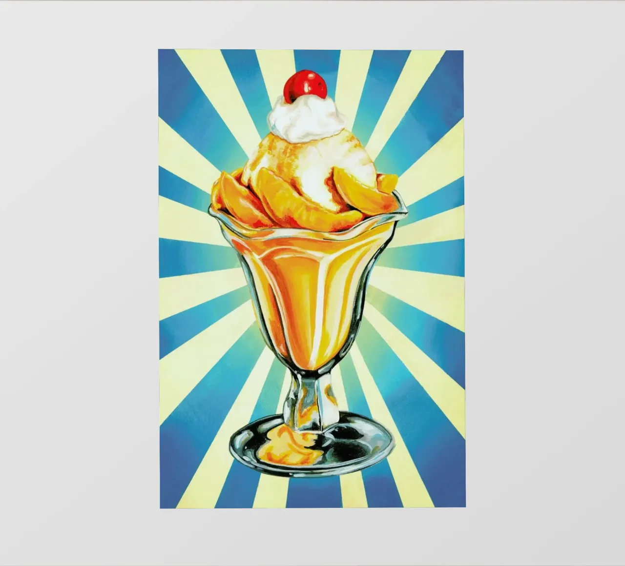 Peach Sundae telo in pvc da Kelly Gilleran