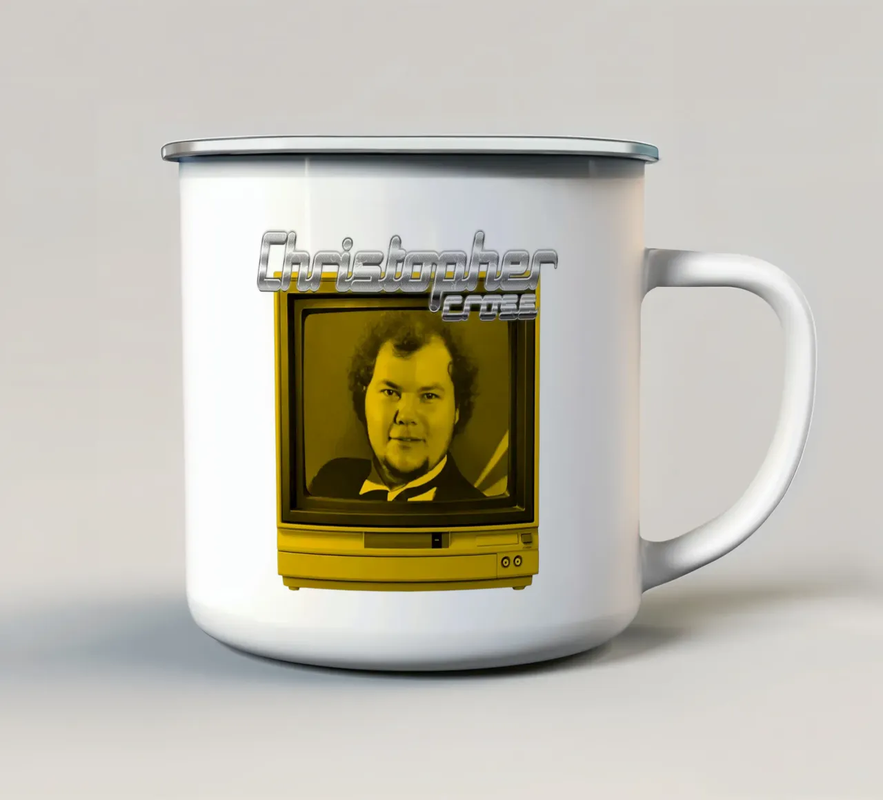 Televisione Christopher Cross - Rock Band tazza in smalto da igoshdesigns