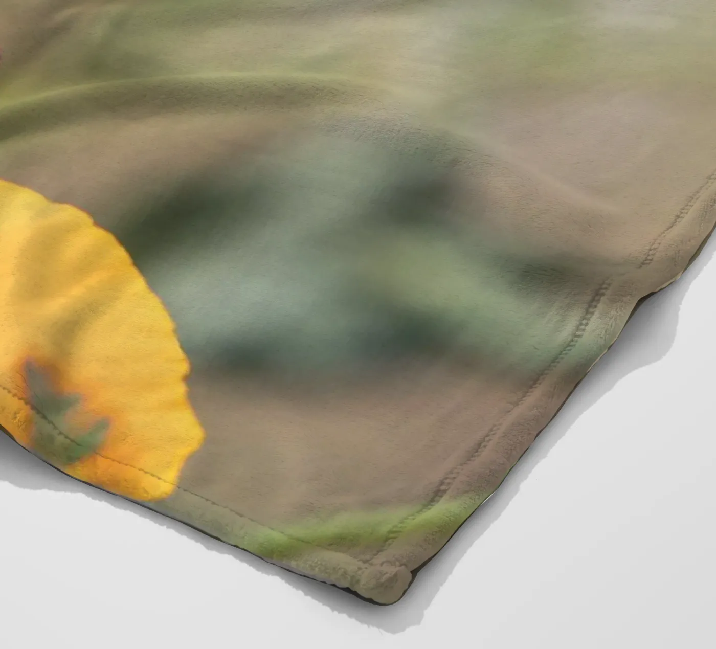 Yellow Flora Fleecedecke von Dave Hare Photography