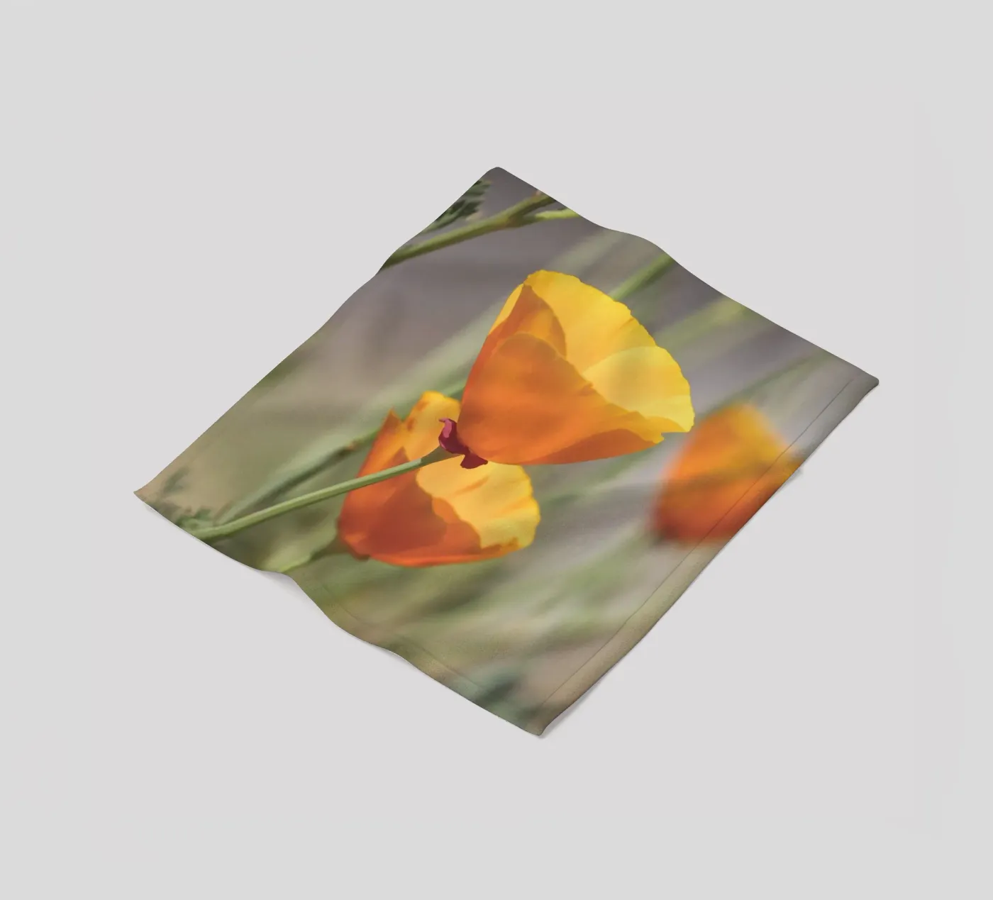 Yellow Flora Fleecedecke von Dave Hare Photography