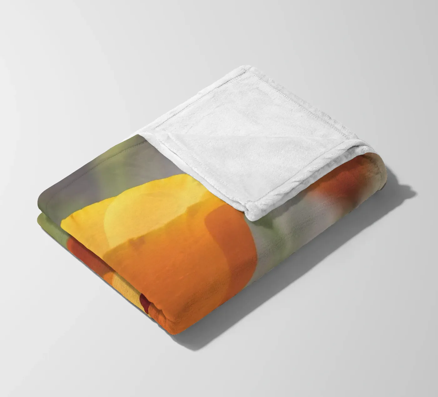 Yellow Flora Fleecedecke von Dave Hare Photography