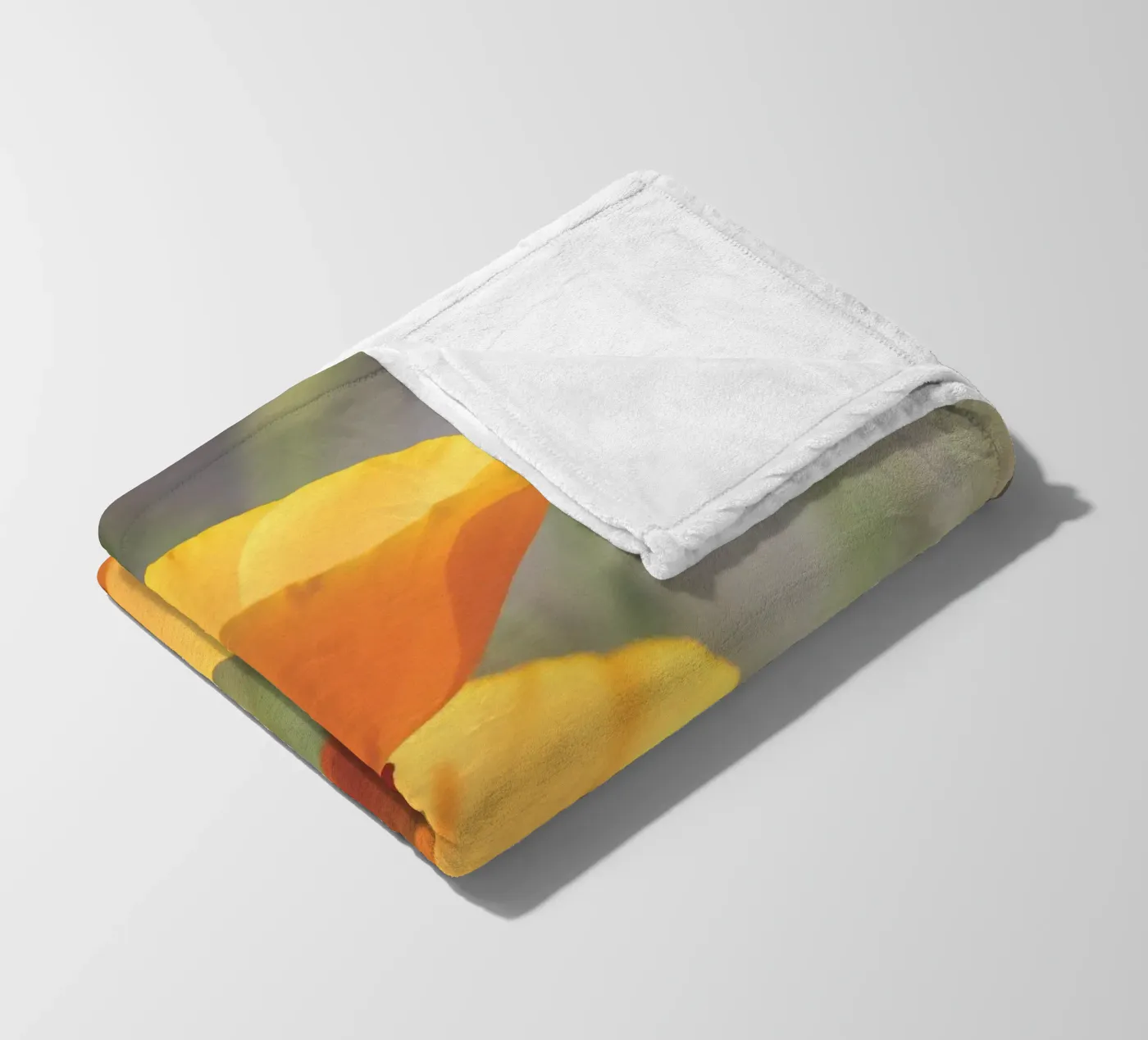 Yellow Flora Fleecedecke von Dave Hare Photography