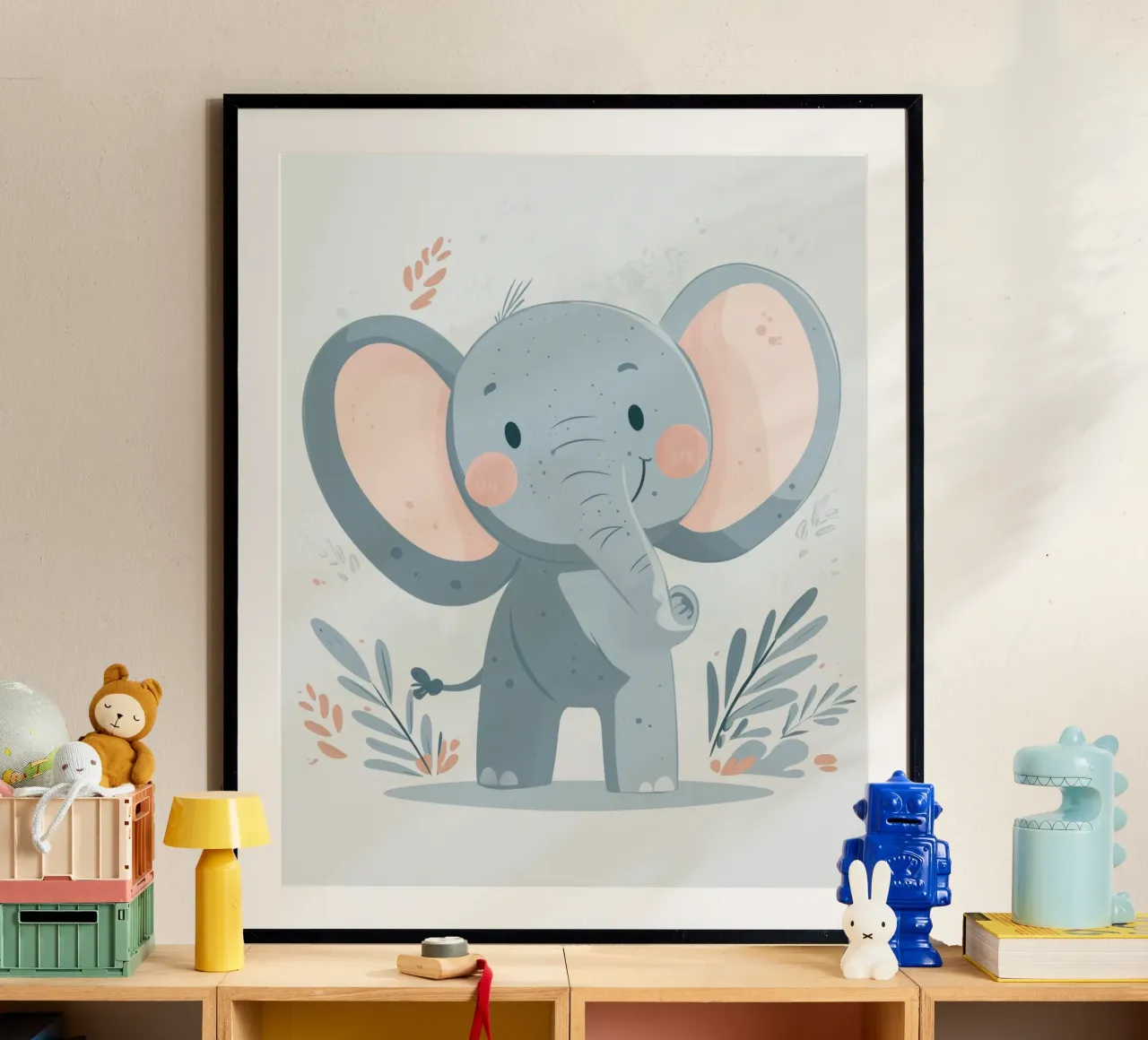 Whimsical Elephant poster by Happy Littles