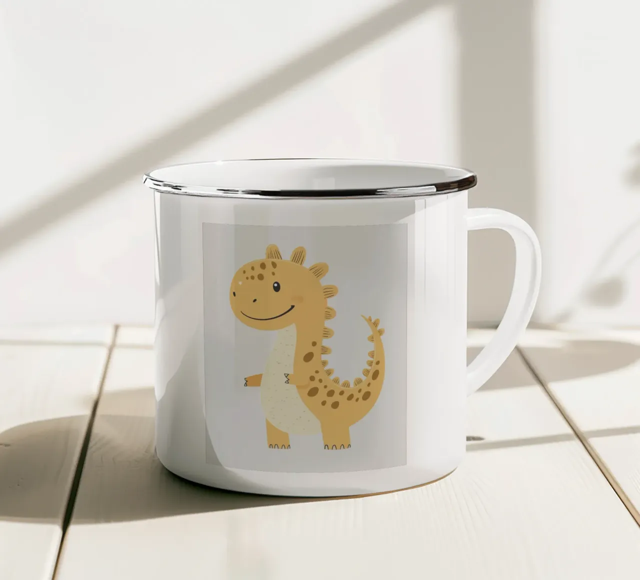 Dino stravagante tazza in smalto da Happy Littles