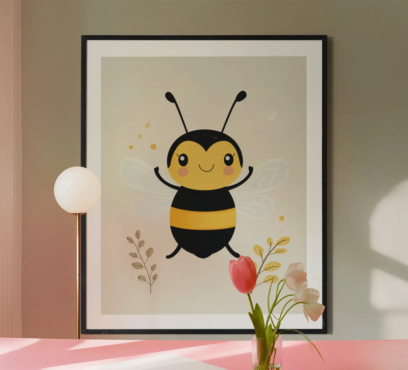 Grillige bij poster van Happy Littles