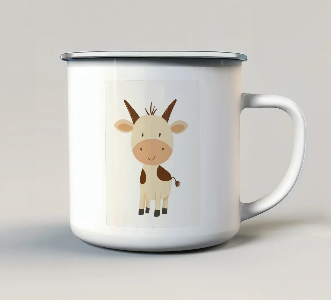 Mucca capricciosa tazza in smalto da Happy Littles
