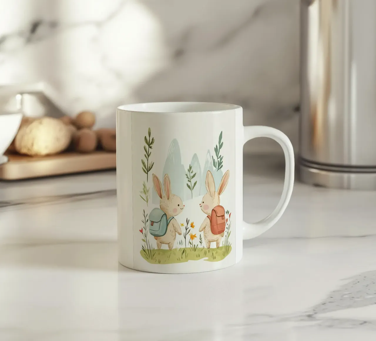 Coniglietti stravaganti tazza in ceramica da Happy Littles