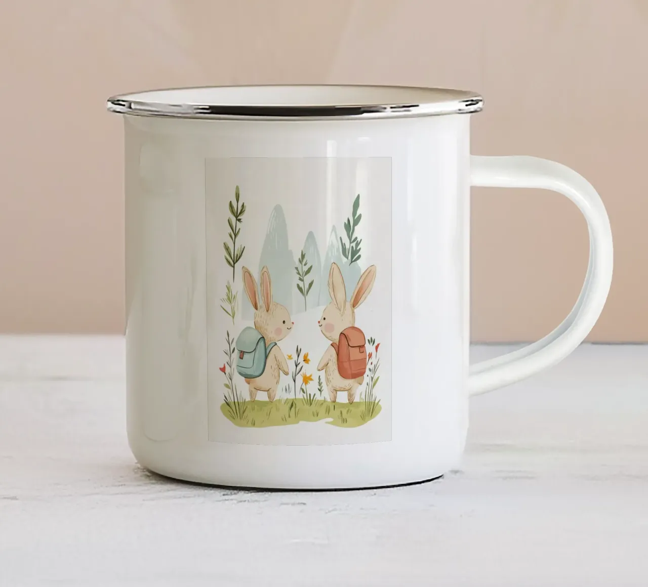Coniglietti stravaganti tazza in smalto da Happy Littles