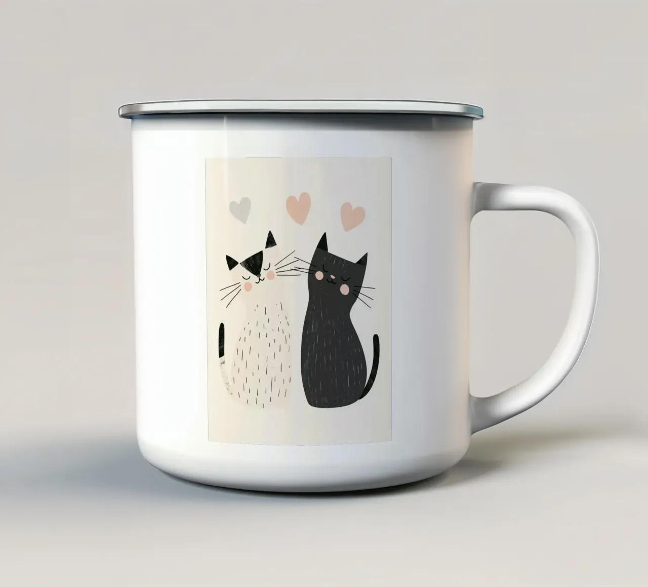 Gatti stravaganti tazza in smalto da Happy Littles