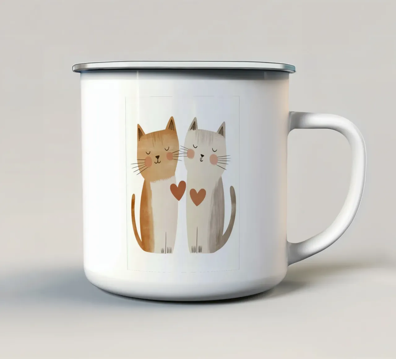 Gatti stravaganti tazza in smalto da Happy Littles