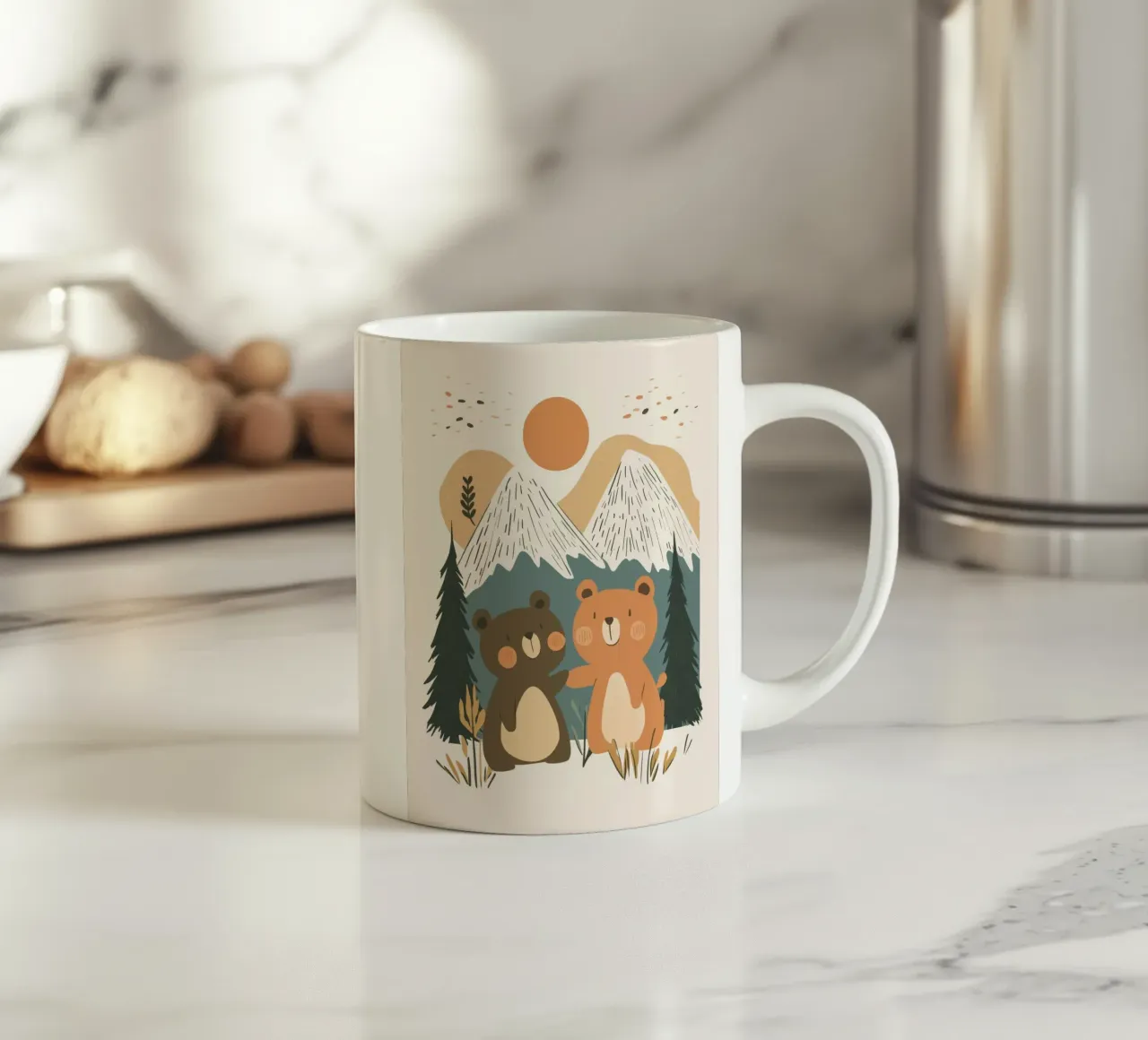 Orsi stravaganti tazza in ceramica da Happy Littles