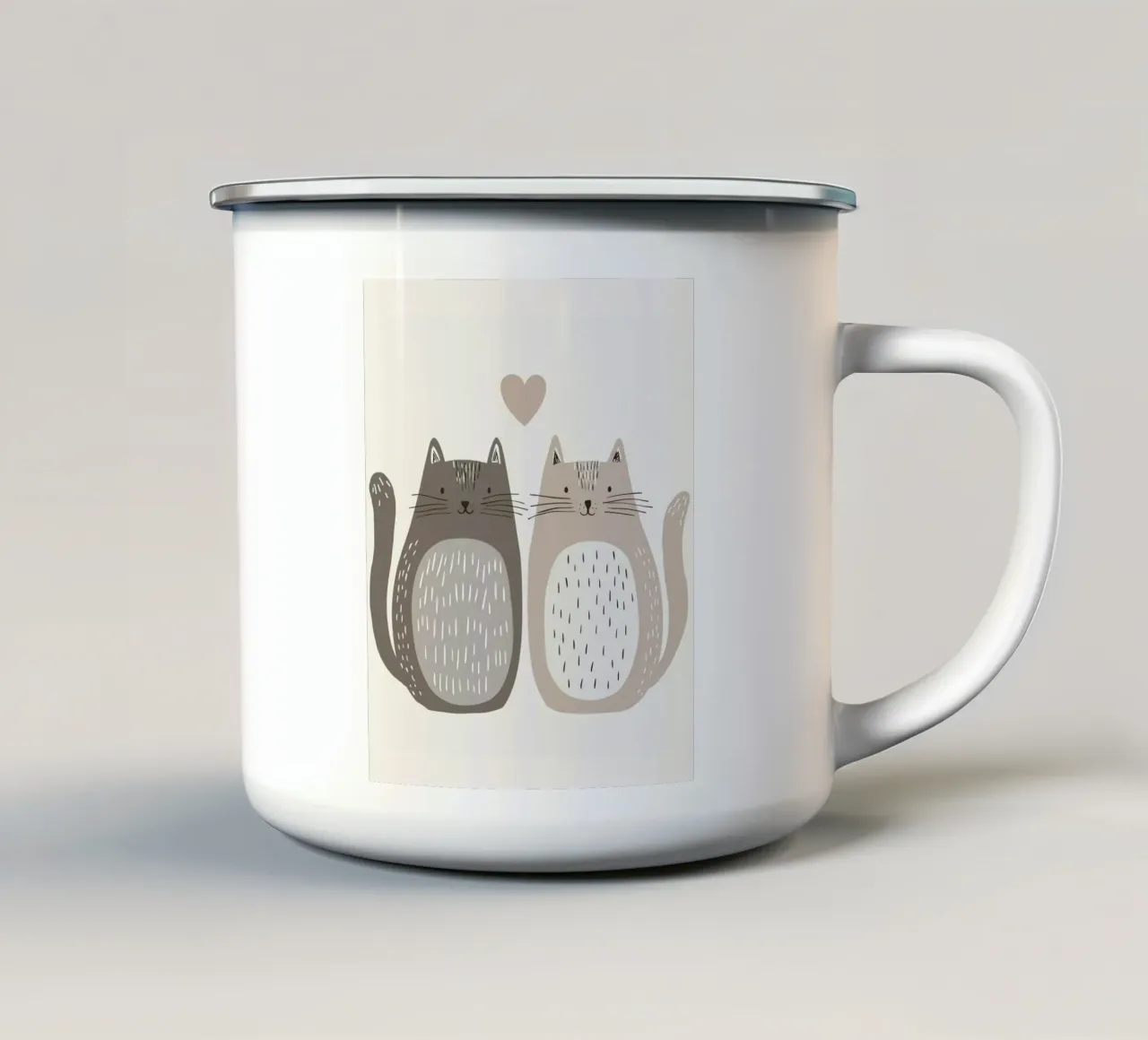 Gatti stravaganti tazza in smalto da Happy Littles