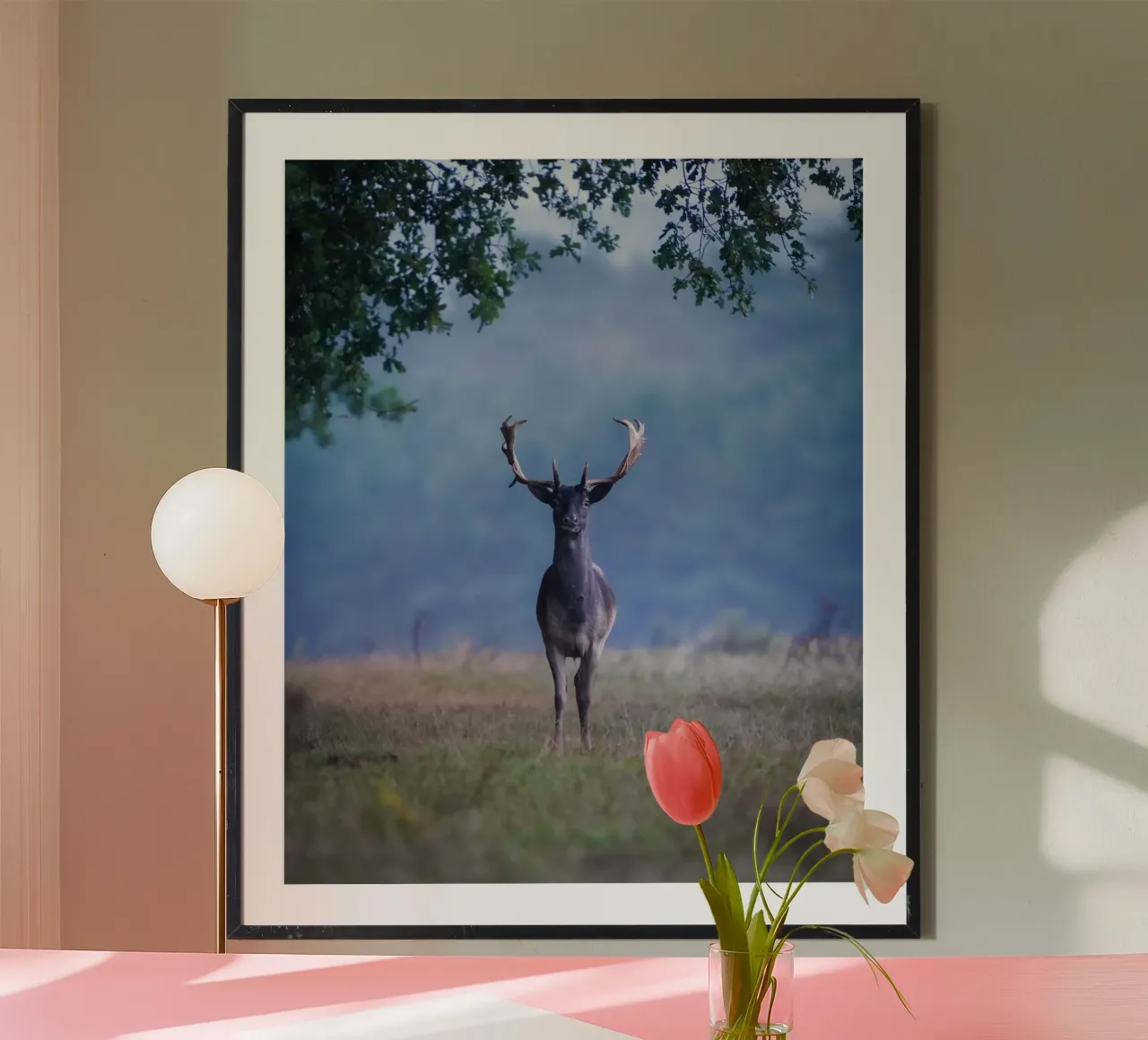 Daim dans ma forêt préférée hahnemühle de Tom's Wildlife
