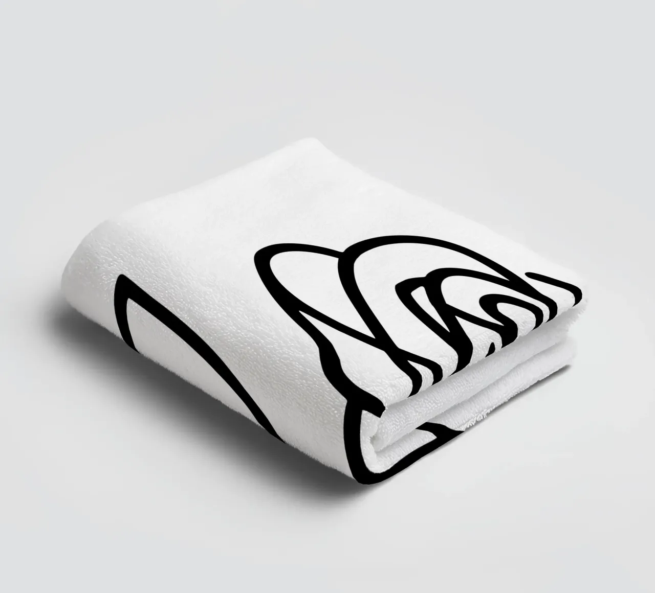 Rose, minimalist standing with a red colour hint towel by Bold & Simple