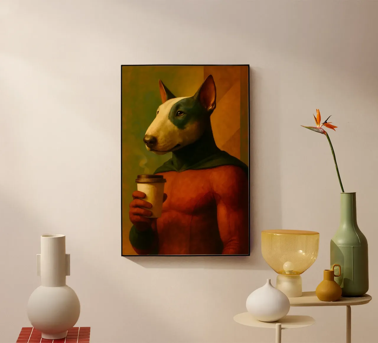 Coffee Break Hero plexiglass da Elegant Absurdism