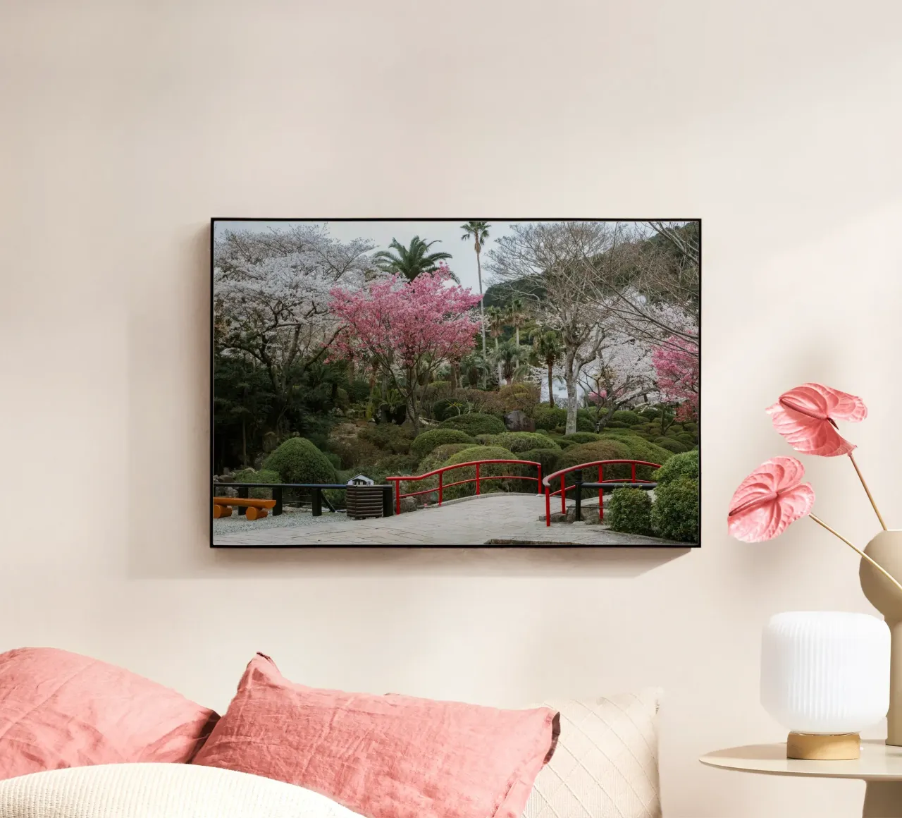 Fiori di ciliegio a Beppu, Giappone plexiglass da Marcel Bisig