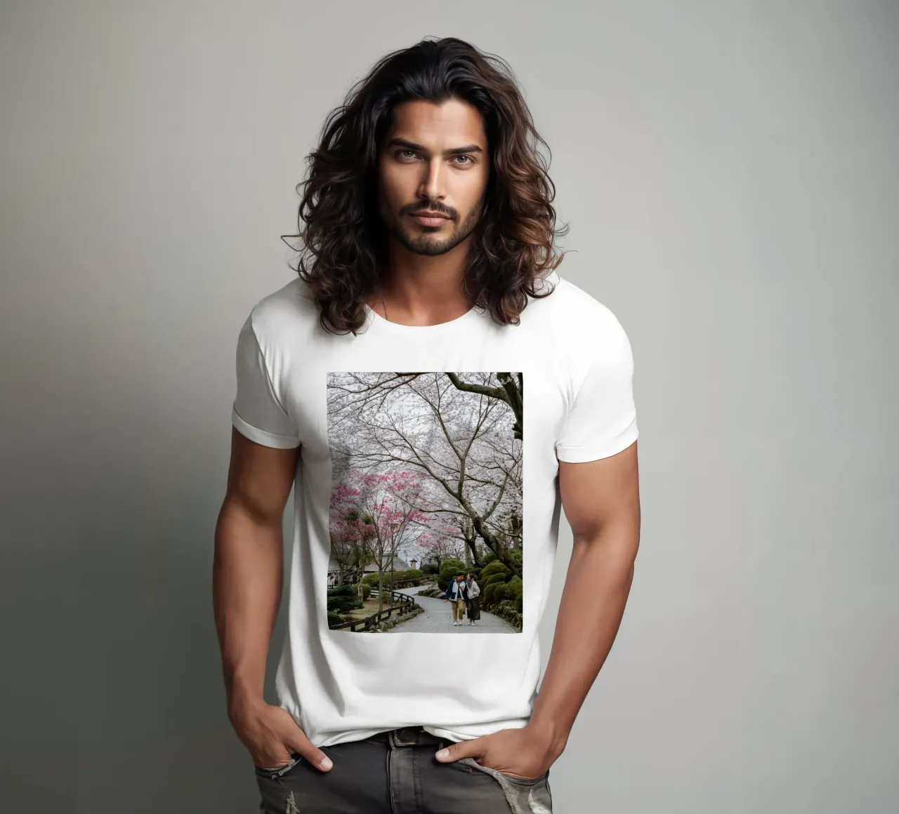 Fiori di ciliegio a Beppu, Giappone t-shirt da Marcel Bisig