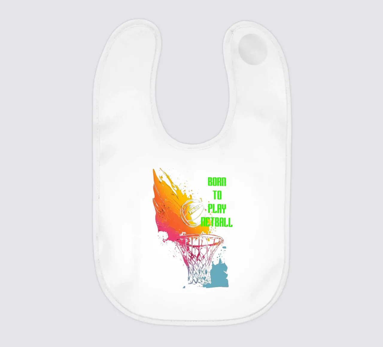 Nato per giocare a Netball bavaglino da Kt10Designs
