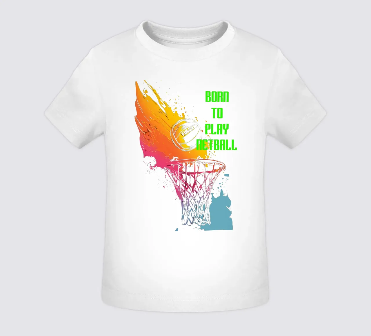 Nato per giocare a Netball maglietta neonato da Kt10Designs
