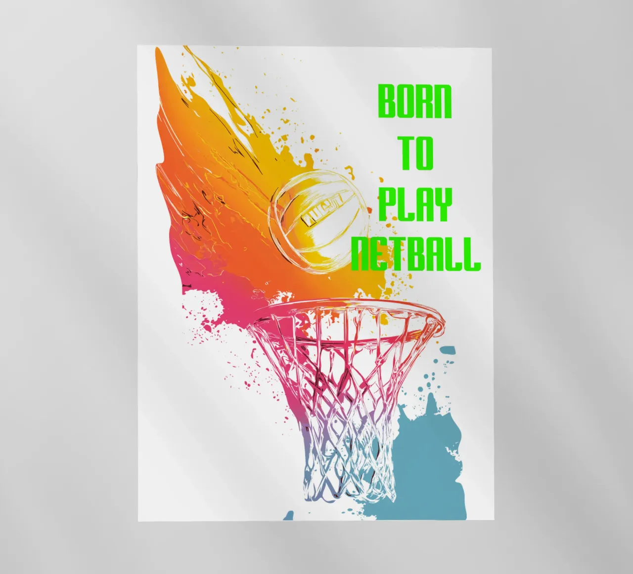 Nato per giocare a Netball pellicola backlit da Kt10Designs