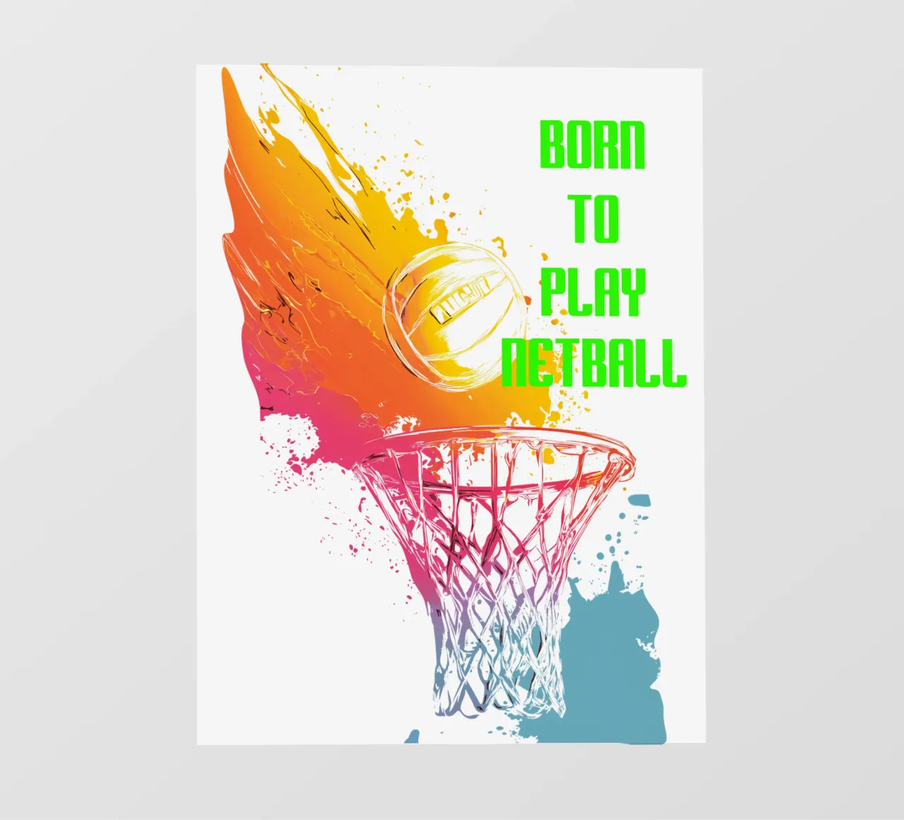 Nato per giocare a Netball pellicola backlit da Kt10Designs