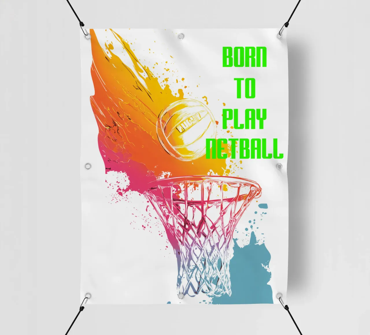 Nato per giocare a Netball telo in pvc da Kt10Designs